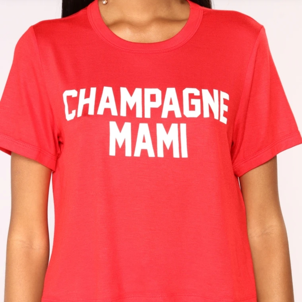 Fashion Nova Champagne Mami Shirt